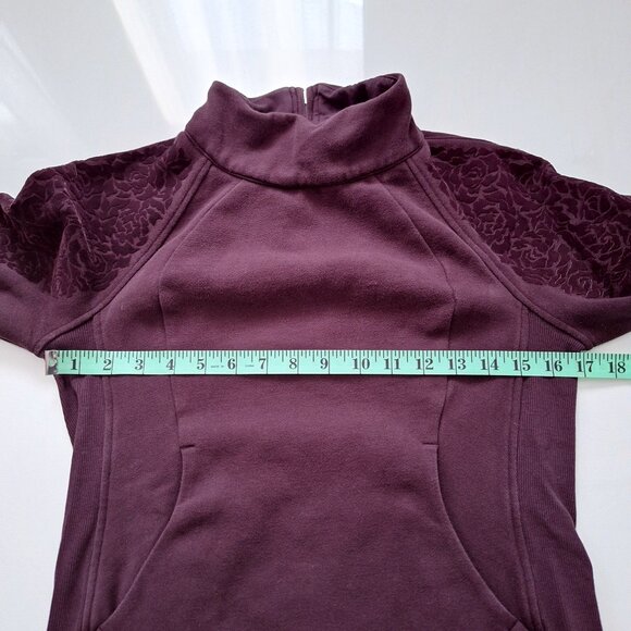 Lululemon Black Cherry Floral Flock Pullover - Picture 5 of 8